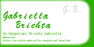 gabriella brichta business card